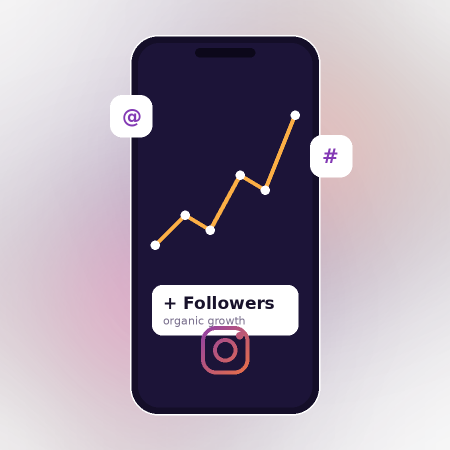 Instagram Growth Hero Graphic - Veganov Trichy